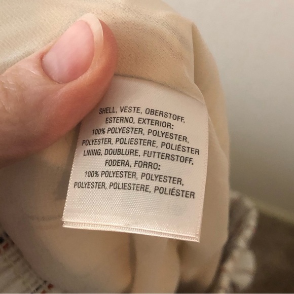 Anthropologie the Essential Pull-On Trouser in White & Red Blue Stripes - Small - Picture 9 of 10